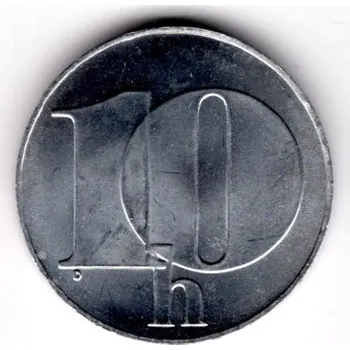 ČESKOSLOVENSKO. 10 haléřů 1991.