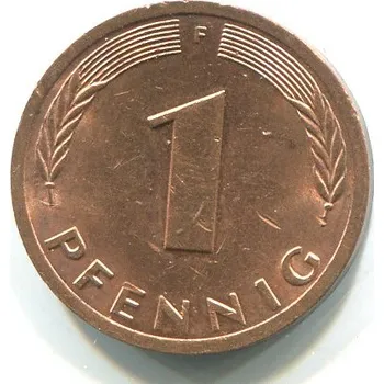 NĚMECKO. 1 Pfennig 1981/F