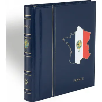 Obal pro sběratelský předmět Leuchtturm Album PERFECT DP CLASSIC, s kazetou, s potiskem - Rakousko, modrá