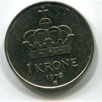 NORSKO. 1 krone 1978.
