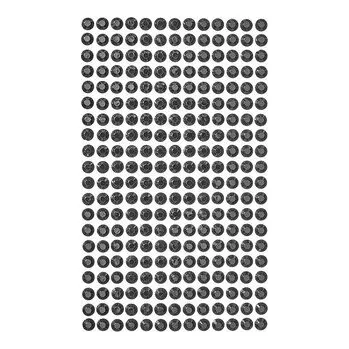 Kryształki samoprzylepne black 6mm 260szt