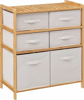 Komoda 5Five Tidy Box 66 x 33 x 78,5 cm bambus/textil