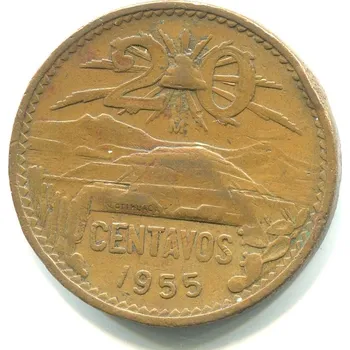 MEXIKO. 20 centavos 1955.
