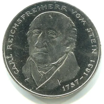 NĚMECKO. 5 Mark 1981/G. Carl Reichtfreiherr von Stein.