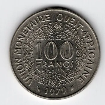 ZÁPADOAFRICKÉ STÁTY. 100 francs 1979.