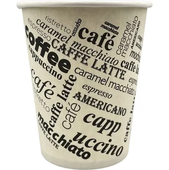 Jednorázové nádobí Papírový kelímek 0,1l COFFEE TO GO - XS, 120 ml, 4 OZ, O 62 mm (50 ks), FSC Mix