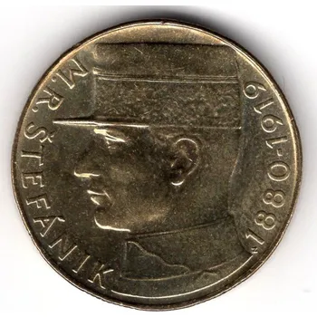 ČESKOSLOVENSKO. 10 korun 1991. Štefánik