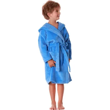 Dámské oblečení Dětský župan s kapucí Tampa modrá - 140
