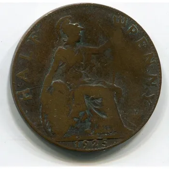 VELKÁ BRITÁNIE. 1/2 penny 1925.