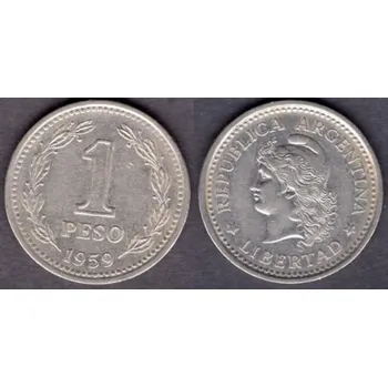 ARGENTINA. 1 peso 1959