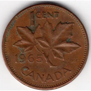 KANADA. 1 cent 1965. KM-59.1