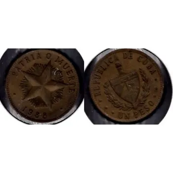 KUBA. 1 peso 1988.