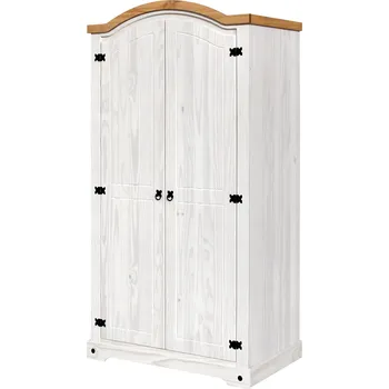 Šatní skříň Skříň 2dveřová CORONA bílý vosk 162830B