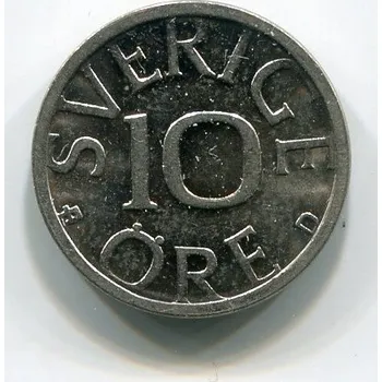 ŠVÉDSKO. 10 öre 1990.