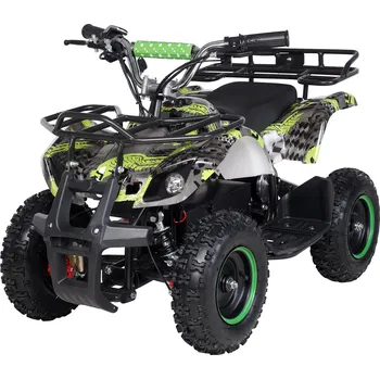 Dětská tříkolka Dětská elektro MiniRocket čtyřkolka ATV Eco Torino 1000W 36V graffiti zelená