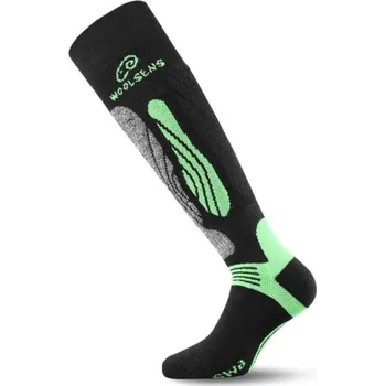 Pánské ponožky Lasting merino lyžařské podkolenky SWI zelené - M (38-41)