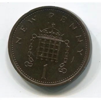 VELKÁ BRITÁNIE. 1 penny 1975.