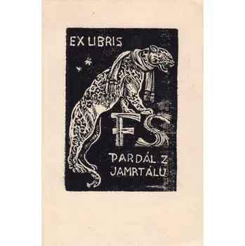Nesignováno: Ex libris F. S., Pardál z Jamrtálu.