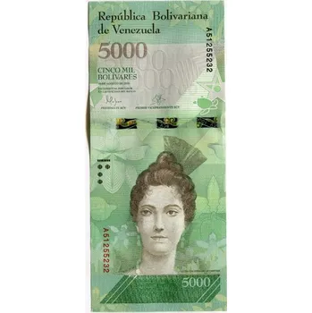 VENEZUELA. 5.000 bolivares 2016. Pi. 97a.