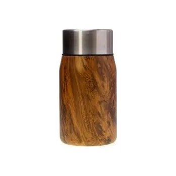 Termoska Termoska se lžičkou Les Artistes - 700 ml - dřevo