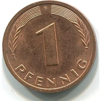 NĚMECKO. 1 Pfennig 1984/F