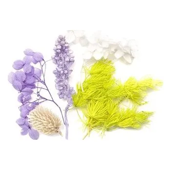 Set školních potřeb Kwiaty suszone dekoracyjne liliowy biały