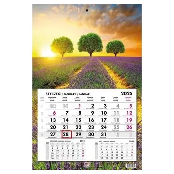 Kalendář Kalendarz 2025 jednodzielny płaski Prowansja
