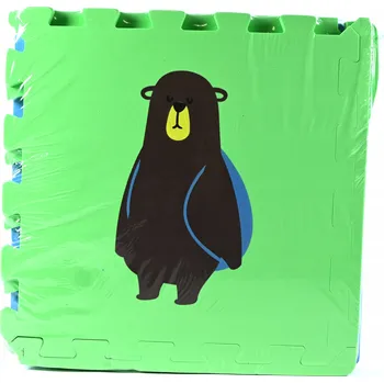 PĚNOVÁ PODLOŽKA EVA PRO DĚTI MĚKKÉ PUZZLE ZVÍŘATA 30x30CM 10 KS