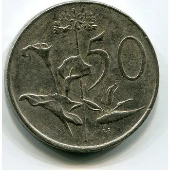 JIHOAFRICKÁ REPUBLIKA. 50 cents 1989.
