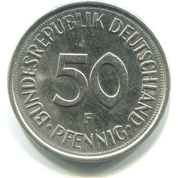 NĚMECKO. 50 Pfennig 1981/F