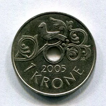NORSKO. 1 krone 2005. KM-462