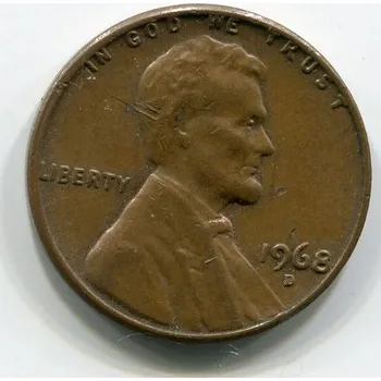 USA. 1 cent 1968/D. KM-201