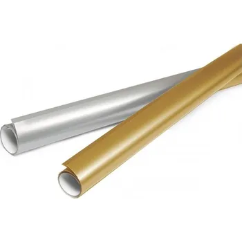 Balící papír ARGUS vánoce 2025 Balící papír metalický 2mx0,7m Zlatá / Stříbrná