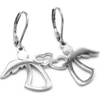 Náušnice Steel Jewelry Náušnice anděl z chirurgické oceli NS090193 dárkové balení zdarma