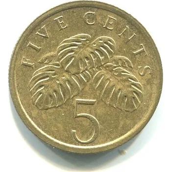 SINGAPUR. 5 cents 1987.