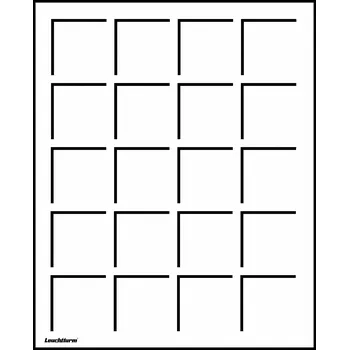 Obal pro sběratelský předmět Leuchtturm Kazeta LIGNUM, s 20 čtvercovými poli na kapsle na mince, červená