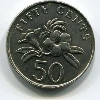 SINGAPUR. 50 cents 1990.