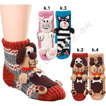 Dámské ponožky SOCKS4FUN Zimní ponožky W-2247 Barva: k.1, Velikost: 20-24(13-15)