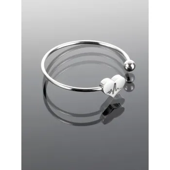 Náramek Prosperk Náramek ocelový Srdeční tep S1565