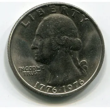 Sběratelství USA. 1/4 dollar 1976.