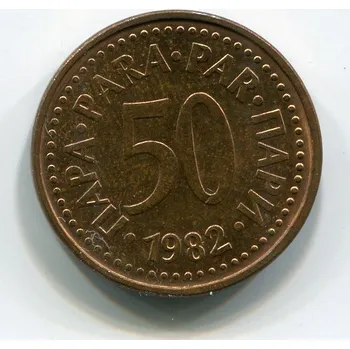 JUGOSLÁVIE. 50 para 1982.
