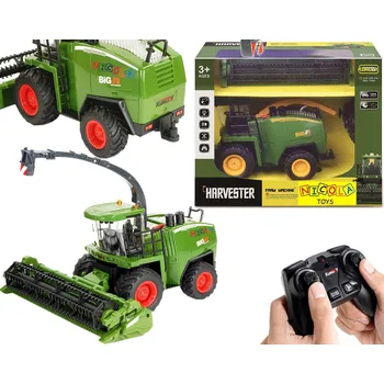 autíčko ROBUSTNÍ DÁLKOVĚ OVLÁDANÝ KOMBAJN NA OBILÍ RC S OVLADAČEM 5977