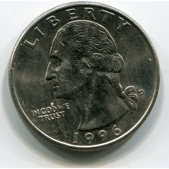 USA. 1/4 dollar 1996/D.