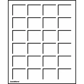 Obal pro sběratelský předmět Leuchtturm Plato S na 24 mincí do Ø 33 mm, modrá - 2 kusy v balení