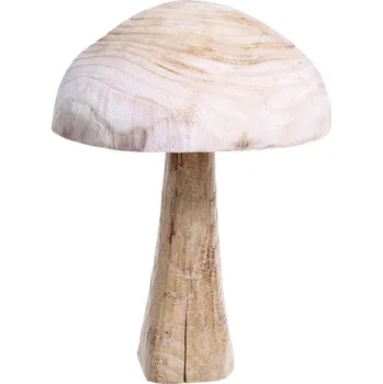 Přírodní dřevěná dekorace houba Mushroom - Ø 30*40 cm