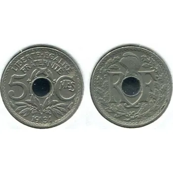 FRANCIE. 5 centimes 1931.