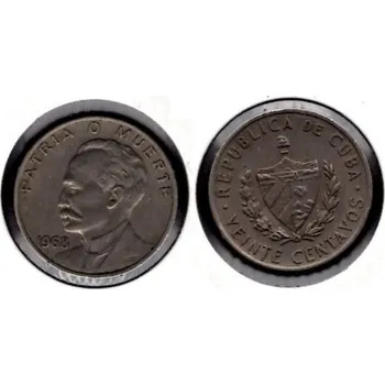 KUBA. 20 centavos 1968.