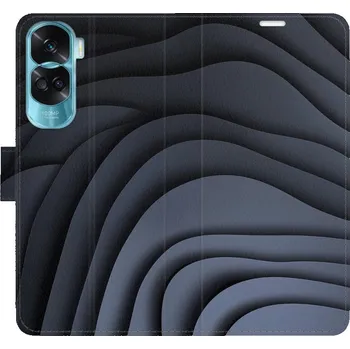 Pouzdro na mobilní telefon Flipové pouzdro iSaprio - Dark Waves - Honor 90 Lite 5G