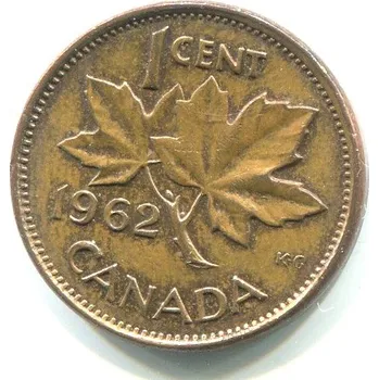 KANADA. 1 cent 1962. KM-49
