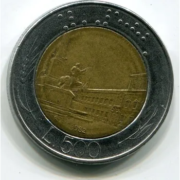 ITÁLIE. 500 lire 1982. KM-111
